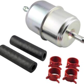 BF833-K2 In-Line Fuel Filter with Clamps and Hoses