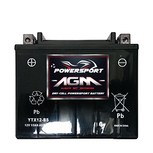12BS Powersports Battery 6 War. AGM