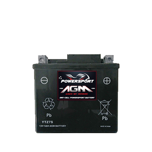Z7S Powersports Battery 6 War. AGM
