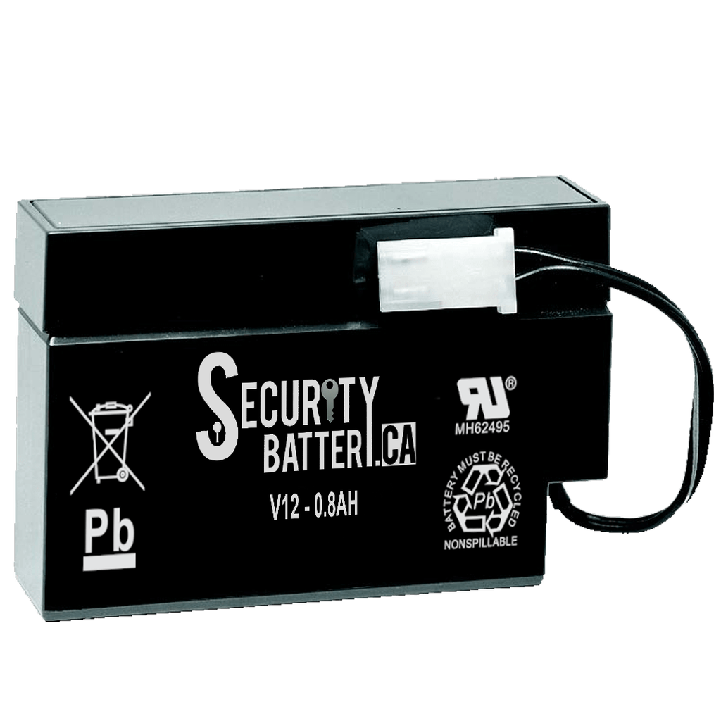 12V 0.8Ah Sealed Lead Acid Battery 6Mo.