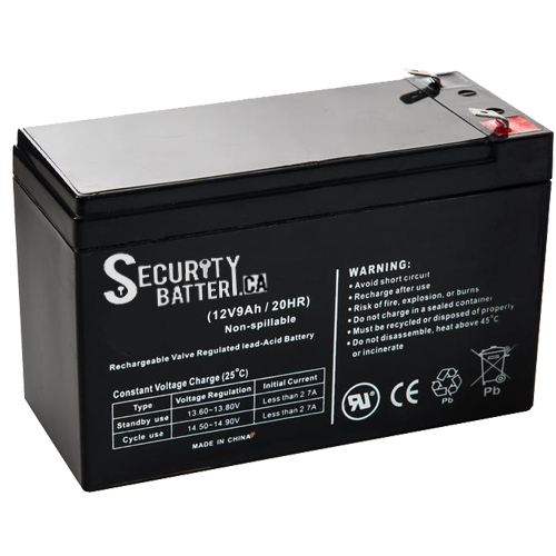 12V 9Ah Sealed Lead Acid Battery 6Mo.