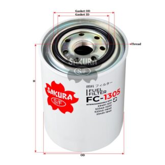 FC1305 Fuel Filter - BIGGER + TALLER SHELL