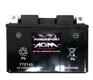 Z14S Motorcycle Battery 6 War. AGM